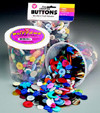 HYGLOSS PRODUCTS INC. 5516 ASST BUTTONS 16 OZ BUCKET