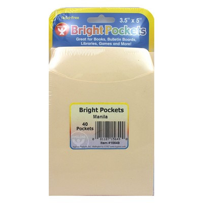 HYGLOSS PRODUCTS INC. 15649 MANILA POCKETS - PACK OF 40
