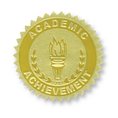 FLIPSIDE H-VA372 GOLD FOIL EMBOSSED SEALS ACADEMICACHIEVE