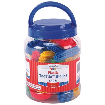 LEARNING ADVANTAGE 9329 TACTILE BLOCKS 49 PCS