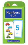 SCHOOL ZONE PUBLISHING 04022 NUMBERS 0-25 FLASH CARDS