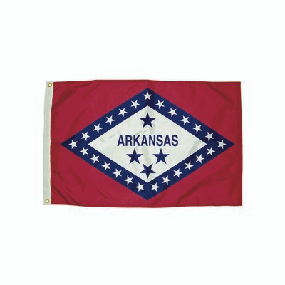FLAGZONE LLC FZ-2032051 3X5 NYLON ARKANSAS FLAG HEADING &GROMMET