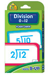SCHOOL ZONE PUBLISHING 04017 DIVISION 0-12 FLASH CARDS
