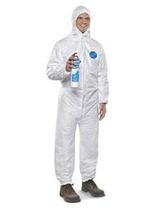 USC S-11495B-L DUPONT TYVEK COVERALL WITH HOOD BULK PAC