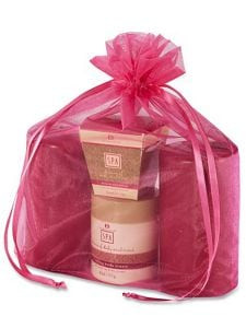 USC S-13170HP ORGANZA FABRIC BAGS - 12 X 14", HOT PINK