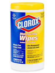 USC S-15765 CLOROX DISINFECTING WIPES - LEMON SCENT,