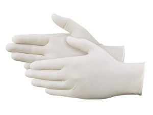 USC S-6606S ULINE INDUSTRIAL LATEX GLOVES - POWDER-F