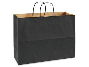 USC S-8592BL KRAFT TINTED COLOR SHOPPING BAGS - 16 X 