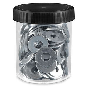 USC S-9934B-BL CLEAR ROUND WIDE-MOUTH PLASTIC JARS BULK