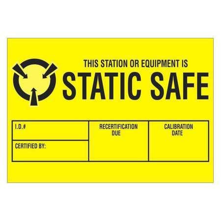 TAPE LOGIC DL9070 1 3/4" X 2 1/2" - "STATIC SAFE" LABELS