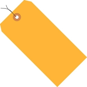 BOX PARTNERS G12013D SHIPPING TAGS, 2 3/4" X 1 3/8", ORANGE