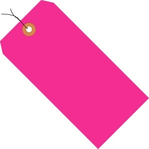 BOX PARTNERS G12023E SHIPPING TAGS, 3 1/4" X 1 5/8", PINK