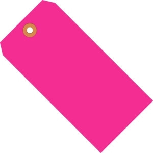 BOX PARTNERS G12081E SHIPPING TAGS, 6 1/4" X 3 1/8", PINK