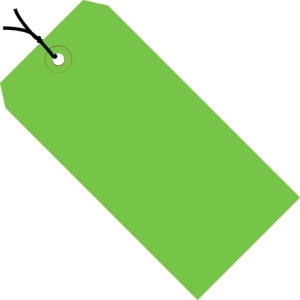 BOX PARTNERS G11082D SHIPPING TAGS, 6 1/4" X 3 1/8", GREEN