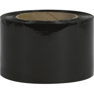 BOX PARTNERS TNB303BLACK STRETCH FILM, 3" X 80 GAUGEX1000', BLACK