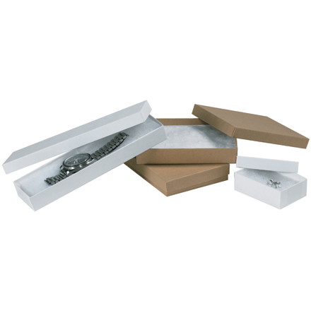 BOX PARTNERS JB3312W JEWELRY BOXES, 3 1/2X3 1/2X1 1/2,WHITE