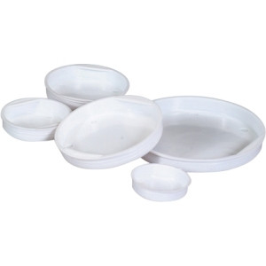 BOX PARTNERS MTCAP8 END CAPS, PLASTIC END CAPS, 8",CASE 10
