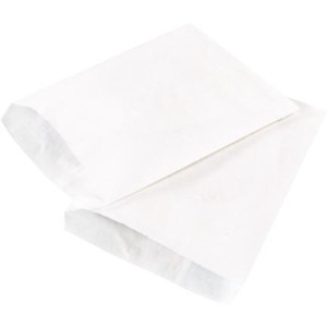 BOX PARTNERS BGM103W MERCHANDISE BAGS, 8 1/2" X 11", WHITE