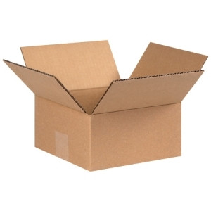 BOX PARTNERS 884 CORRUGATED BOXES, 8" X 8" X 4",25/BUNDLE