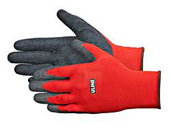 USC S-16882R-L GRIPTION? FLEX LATEX COATED GLOVES - RED