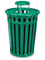 USC H-5171G COURTYARD TRASH CAN - BONNET LID, 36 GAL