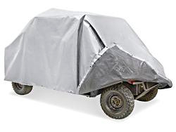 USC S-20569 WOVEN POLY TARP - SILVER/BLACK, 12 X 20'