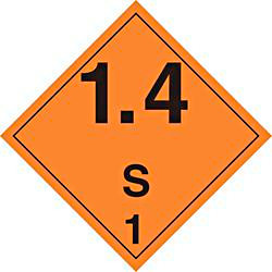 USC S-20800V INTERNATIONAL PLACARD - EXPLOSIVES "1.4S