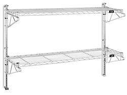 USC H-5437 WALL-MOUNT WIRE SHELVING - 48 X 12 X 34"