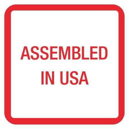 TAPE LOGIC USA303 TAPE LOGIC LABELS, "ASSEMBLED IN U.S.A."