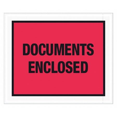 TAPE LOGIC PL437 10 X 12" RED "DOCUMENTS ENCLOSED" ENVELO
