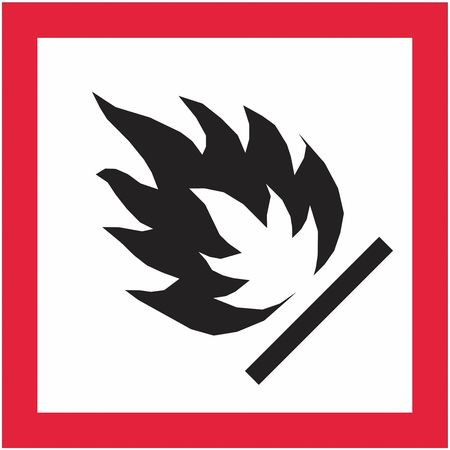 TAPE LOGIC DL4141 1 X 1" PICTOGRAM - FLAME LABELS