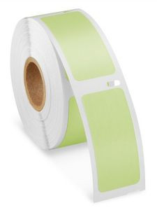 USC S-23719G ULINE MINI PRINTER LABELS - GREEN PAPER,