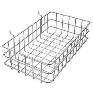 USC H-6452 PEGBOARD WIRE BASKET - 14" WIDE, ZINC-PL