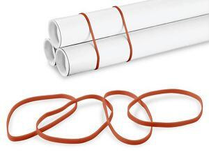 USC S-11489R #33 RUBBER BANDS - 3 12 X 18", RED