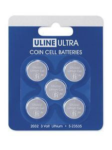 USC S-23535 ULINE ULTRA 2032 COIN CELL BATTERIES