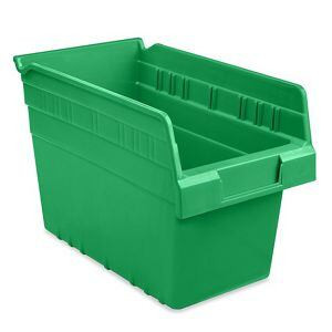 USC S-23364G PLASTIC SHELF BINS - 7 X 12 X 8", GREEN