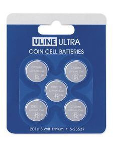 USC S-23537 ULINE ULTRA 2016 COIN CELL BATTERIES