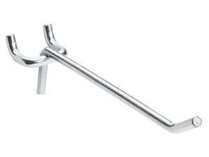 USC H-6449 STRAIGHT HOOKS FOR PEGBOARD - 6", ZINC-P