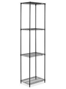 USC H-2423-96 BLACK WIRE SHELVING UNIT - 24 X 18 X 96"