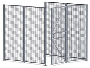 USC H-7066-3 WIRE SECURITY ROOM - 8 X 8 X 8', 3-SIDED