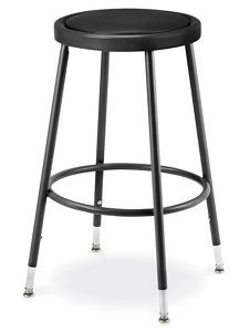 USC H-3730BL SHOP STOOL - PADDED WITH ADJUSTABLE LEGS