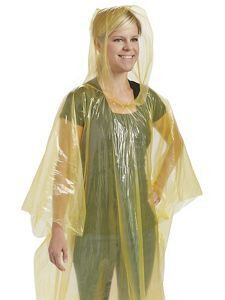 USC S-15898Y DISPOSABLE PONCHOS - YELLOW