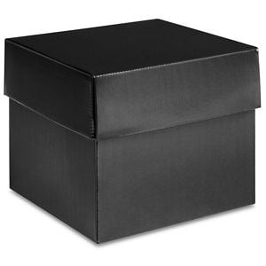 USC S-22270 HIGH GLOSS GIFT BOXES - 6 X 6 X 5", BLAC