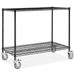 USC H-6605 BLACK WIRE UTILITY CART - 48 X 24 X 40"