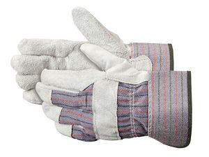 USC S-21620-L LEATHER PALM SAFETY CUFF GLOVES - LARGE
