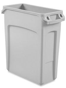USC H-2893GR RUBBERMAID SLIM JIM TRASH CAN - 16 GALLO