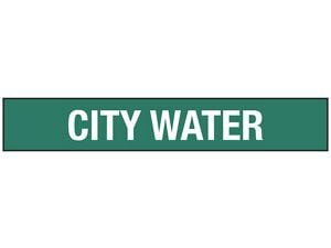USC S-23501-2 "CITY WATER" PIPE MARKERS - 2 12 - 7 78"