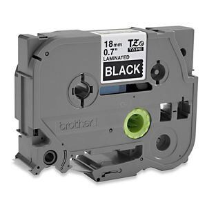 USC S-22508 BROTHER P-TOUCH TZE TAPE - WHITE ON BLAC