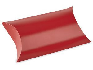 USC S-13403R PILLOW BOXES - 7 X 5 12 X 2", RED