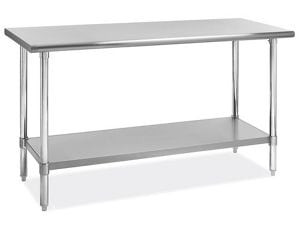 USC H-6914 DELUXE STAINLESS STEEL WORKTABLE WITH BO
